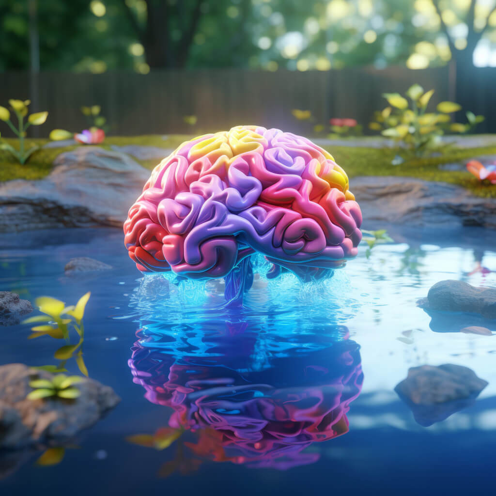 Hypnose à distance- cerveau-coloree